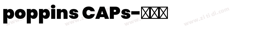 poppins CAPs字体转换